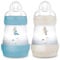 MAM Biberon Easy Start/Anti-Colique - 160ml - Océan + Sable - Tétine Débit 1 - X2