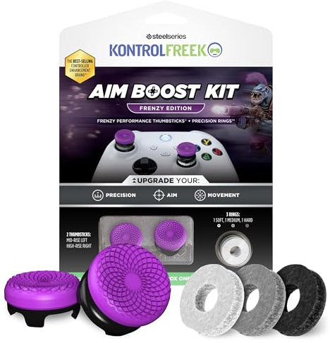 KontrolFreek Aim Boost Kit für Xbox One und Xbox Series X Controller | Enthält Performance Thumbsticks und Präzisionsringe | Frenzy Edition