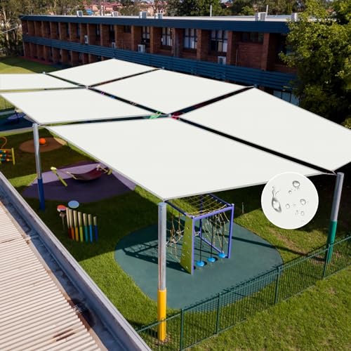 NAKAGSHI Vela Ombreggiante,Tenda a Vela Parasole Impermeabile 1x1.2m Bianco,Tenda a Vela Ombreggiante Telo Rettangolare per Giardino,Balcone,Terrazza,Campeggio,Esterno(Personalizzato)