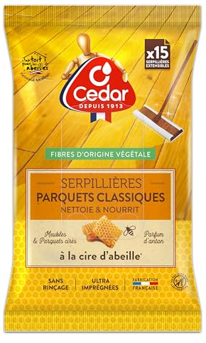 O'Cédar Serpillères Parquets Classiques FR X15 - Nouveau Packaging