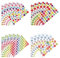 Piriuuo 1434 Stück Bunte Aufkleber für Kinder, Herz-Aufkleber Stern Aufkleber Runde Aufkleber und Blumen Aufkleber Set Kinder Belohnungssticker Selbstklebende Aufkleber für Scrapbooking (24 Blatt)