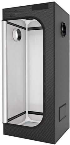 Mosnesrt Pflanzen Growzelt, 600D-Oxford-Canvas, Marihuana Grow Zelt, Wasserdicht, Herausnehmbarer Boden, Gewächszelt, Wachstumszelt, Anzucht Gemüse Kräuter 100 * 100 * 200cm Black