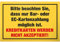 DankeDir! Nur Barzahlung oder EC-Kartenzahlung - Schild 30 x 20 cm - Lustiges Barzahlung Hinweisschild für Gastronomie Einzelhandel - Laden Restaurant Gaststätte Hinweis keine Kartenzahlung