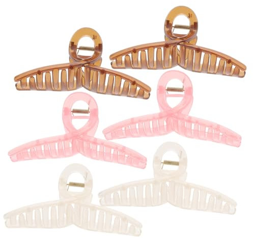 Healeved 6pezzi Fermagli Per Acrilico Per Spessi Accessori Per Acconciature Per e Ragazze Per Occasione