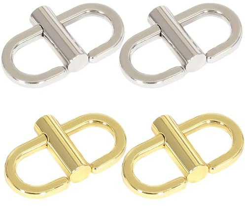 Adjustable Metal Buckles for Chain Strap Bag Handbag Shorten Length Chain Links Tiny Clip for Crossbody Chain Strap Length Shorten Accessories 4 Pcs 2 Colors