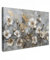 MuchoWow© Quadro Camera Da Letto 120x80 cm Quadri Soggiorno Decorazione Parete Quadri Moderni Su Tela Stampe Foto Con Cornice Quadretti Poster Casa Fiori - Bianco - Grigio - Oro - Lusso