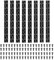 PATIKIL 14x1.2 Inch Piano Hinge,8 Pcs 304 Stainless Steel Continuous Hinge with Holes for Piano Gate Door Wooden Storage Box Cabinet Boat,Black