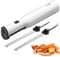 Electric Carving Knife Bread Knife, Cordless Rechargeable Bread Knife with 2 Serrated 8” Stainless Steel Blades & Safety Lock Trigger Release, Carving Meats, Bread, Poultry,