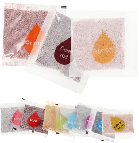 COOPHYA 10 Piezas De Tintes Tie-Dye Hechos A Mano, Herramientas Para Teñir Ropa, Kit De Tinte Tie-Dye, Polvo Para Teñir Telas, Kit Para Teñir Telas Para Niños Y Adultos, Suministros Para
