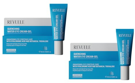 REVUELE QUENCHING 2 Pack. WATER EYE CREAM-GEL WASSER AUGENCREME GEL 2x25ml