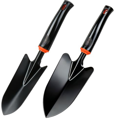 LiangSanXin 2 Pala Jardinería Metal Ancha Estrecha Excavar Plantar