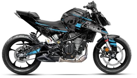 Arider Kit Adhesivos para KTM Duke 125 2024-2026 | Pegatinas para Moto | Protección UV Pintura y Carenado | Vinilos Autoadhesivos | Tecnología de Canal de Aire