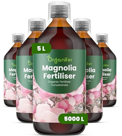 Engrais liquide organique 5x1L pour Magnolia – floraison durable et feuilles saines – Organifer