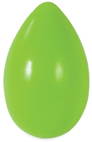 JW Mega Egg Durable Interactive Dog Toy Egg Shaped Chew Toy - Green - Small
