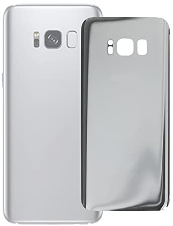 swark Akku Deckel Backcover Kompatibel mit Samsung Galaxy S8 - All Models G950 Akkudeckel (Silver)