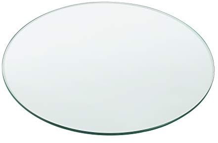[neu.haus] Plateau de Table Bureau Chevet Table de Jardin en Verre Trempé ESG Transparent Bords Polis Meuble DIY Épaisseur 8 mm Diamètre Ø 30 cm