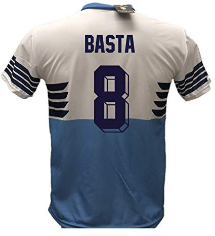 DND di D'Andolfo Ciro Maglia Calcio Lazio Basta 8 Replica Autorizzata 2018-2019 Bambino (Taglie 6 8 10 12) Adulto (S M L XL) (6 Anni)