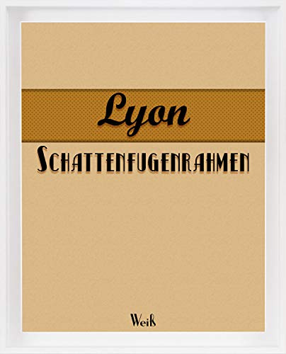Homedeco-24 Lyon Schattenfugenrahmen 30x50 cm in Weiß ohne Verglasung ideal für Canvas Leinwand Bilder Farbwahl