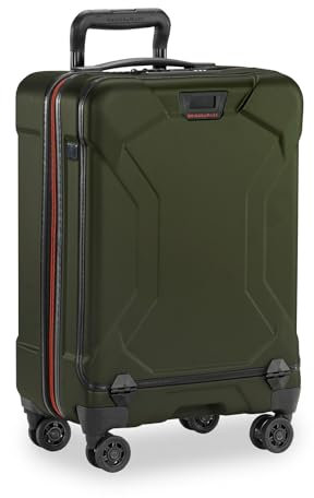 Briggs & Riley Torq Hardside Domestic Carry-On 4 Wheel Spinner Suitcase, 56cm, 44.9L, Hunter Green