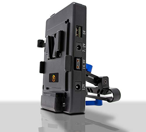 Juicebox Universal V-Mount Plate with 15mm Rod Clamp, US Based Warranty