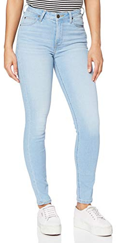 Lee Women's Scarlett High Jeans, Bleached Azure, 29W / 31L