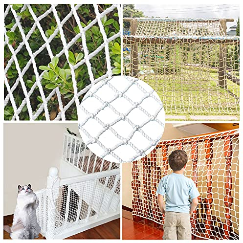 FIYSON Sicherheitsnetz für Kinder,Balkon Katzennetz 5cm mesh,Treppen Schutznetz Sicherheitsnetz für Kinder Haustier Katzennetz Anti-Fall Verschleißfest Schutznetz,für Balkon &Treppengeländer (1.5x3m)