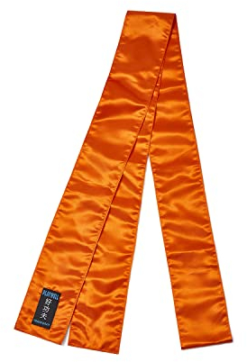 Playwell Martial Arts Grading Satin Kung Fu Sash - Naranja