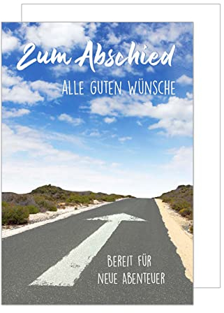 Edition Seidel Premium XXL Maxi Glückwunschkarte zum Abschied mit Umschlag Format DIN A4. Abschiedskarte Ruhestand Karte Mann Frau Kollege Kollegin (A4-AS119)