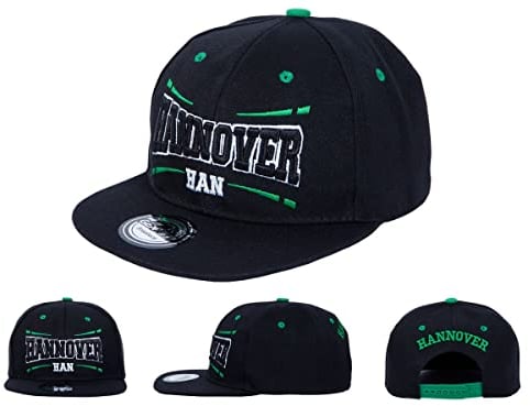 Alsino Hannover Snapback Basecap Baseball Mütze Käppi Cap Cappy Schirmmütze - Flacher Schirm, Hannover