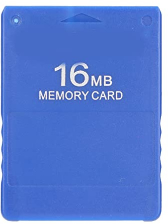 PS2 Free McBoot FMCB V1.966 Memory Card High Speed 16MB Game Memory Card for Playstation2 Standard and Slim Line Version,Plug and Play Drive Free Game Console External Data Card (Blue)