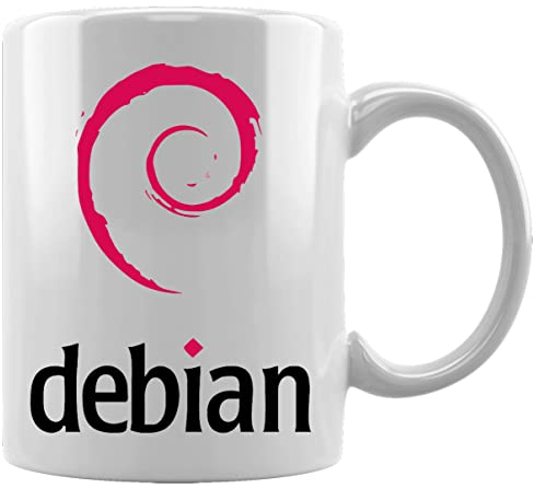 Debian Keramikbecher Weißes Kaffee Tee Wasser Tasse Büro Home Ceramic White Mug Cup