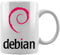 Debian Keramikbecher Weißes Kaffee Tee Wasser Tasse Büro Home Ceramic White Mug Cup