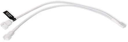 Alphacool 18725 Y-Splitter 4-Pin auf 3x 4-Pin PWM 15cm weiß Kabel Modding gesleevt weiss