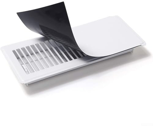 FUBESK Cubierta magnética de ventilación, hojas magnéticas para registros de aire o rejillas de ventilación de suelo, RV, aire acondicionado (8 x 15.5 pulgadas)