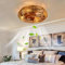 YFouCnd I Ceiling Fans with Lights and Remote Control Vintage Industrial Caged Fan Light Ceiling Reversible 6 Speeds Silent Handwoven Ceiling Fans with Lamps for Bedroom Living Room Farmhouse-A