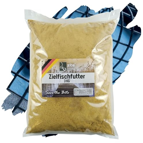 Zite Fishing Feeder Zielfisch-Futter Fertigmix - Dynamisches Feederfutter - 3kg Angelfutter Schnellwirkend - Optimale Sogwirkung & Feine Partikel