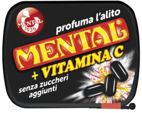 Pastiglie Mental Mental + Vitamina C Caramelle Senza Zuccheri 24 Astucci 17 g
