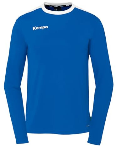 Kempa Unisex Emotion 27 Langarmshirt Sweatshirt, Royal/Weiß, XXL EU