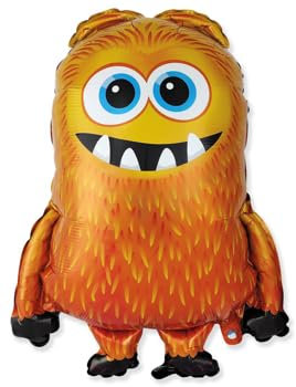 Ballonim® Monster Orange 57 x 76 cm Folienballon Party DekorationGeburtstag