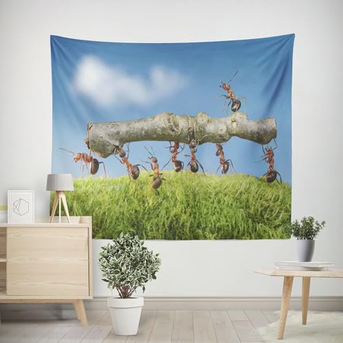 EHOMERY Wandteppich Länglich Wanddekoration Dachschräge Wald Wandbehang Wohnzimmer Tapisserie Schlafzimmer Wohnzimmer Schlafzimmer Wandbehang Dekoration 200x150cm