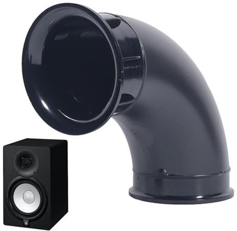 Tubo porta altoparlante,Subwoofer tubo porta altoparlante | Tubo 'aria a scatola 'altoparlante curvo | Tubo bass reflex per subwoofer, sfiato per tubo porta box woofer per altoparlanti da 5-12 pollici