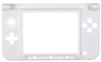 NORMICHIC Kits de cubierta de carcasa de repuesto para consola de juegos Nintendo 3DS XL, funda de consola inferior (blanco)