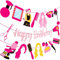 Friseur-Geburtstags-Banner, Friseur-Geburtstagsparty-Dekorationen, 3 Stück, für Barbier-Partys, hängende Banner, Haarschnitt, Geburtstagsparty-Zubehör für Mädchen, Friseure, Babyparty-Dekorationen