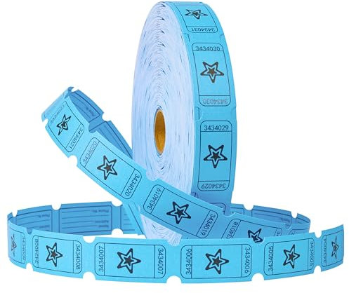 KreativeKraft Bingo Spiel Set oder Zubehör Marker Bingo Chips Plastik Tombola Lose Nummeriert Karten Ideal für Events und Partys (Blaue Los)