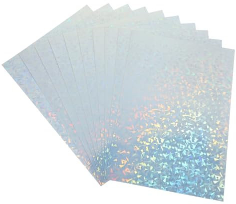 CANIGHT 10 Hojas De Papel Fotográfico Brillante Papel Adhesivo Brillante Etiqueta De Pvc Papel Adhesivo Para Impresora