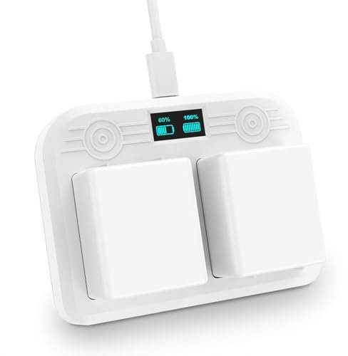 Arlo Ultra 4k Pro 3 Camera Charger Station,Dual Charging Bays with LED Display,USB Type C Port,Anti Slip Base Charging Solution for Arlo Security Cameras,Dual Battery