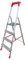 eacommerce - Scala Domestica in Alluminio | Antiscivolo con Gradini da 80mm | Portaoggetti e Chiusura a Portafoglio | Made in Italy, Alluminio (4 Gradini)