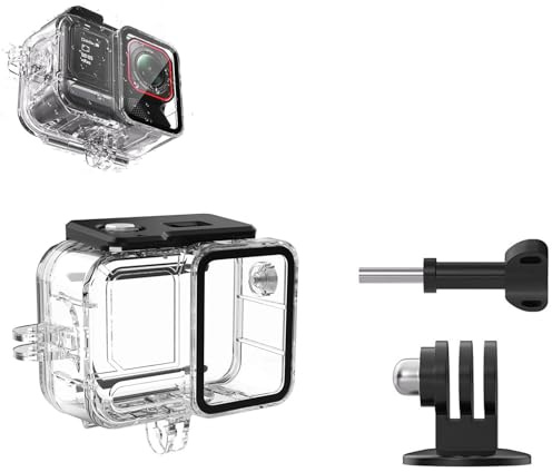 LICHIFIT 45M/147.64FT Waterproof Case for Insta360 ACE Pro 2 Sports Camera Dive Case Underwater Protective Housing Case Cover Horizontal and Vertical Shooting Diving Shell Cage