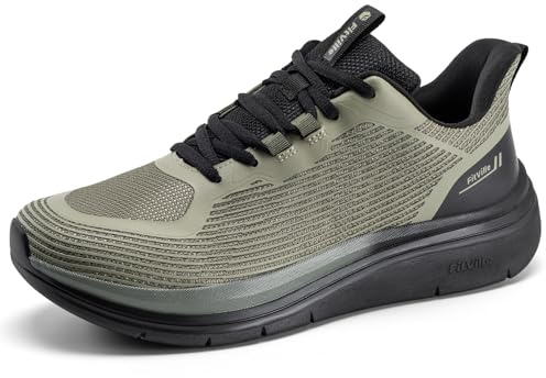 FitVille Extra Weit Sneaker Herren Leichte Walkingschuhe Atmungsaktive Turnschuhe Bequeme dämpfung rutschfeste Sportschuhe