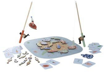 VERTBAUDET Angelspiel aus FSC-Holz, für Kinder, Blau, TU